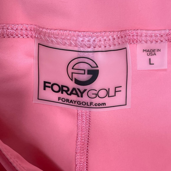 Foray Golf Women's 15.5”  FAUX WRAP Skort, Large, flamingo pink - Picture 4 of 9